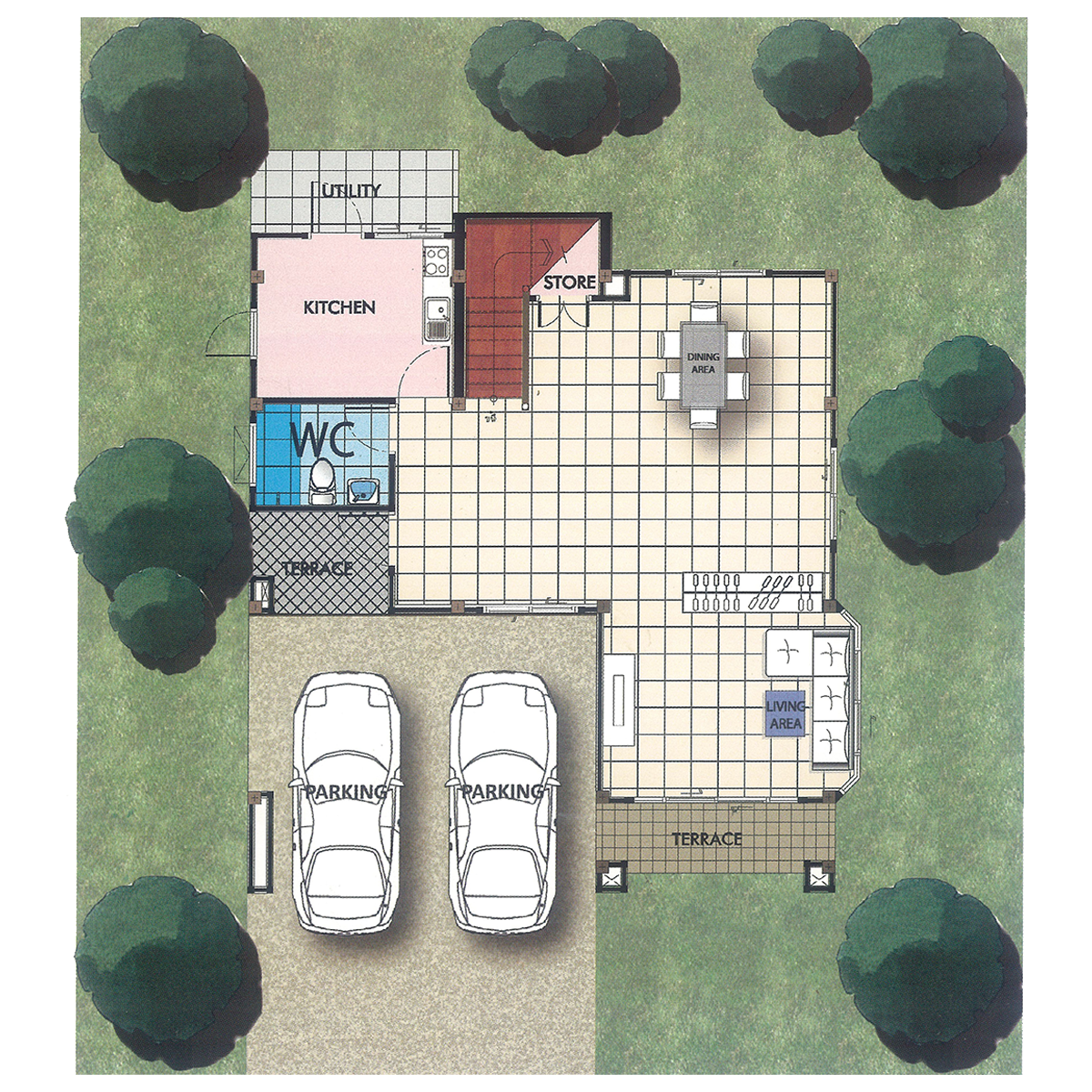 Ground Floor Plan ( Type M2 )