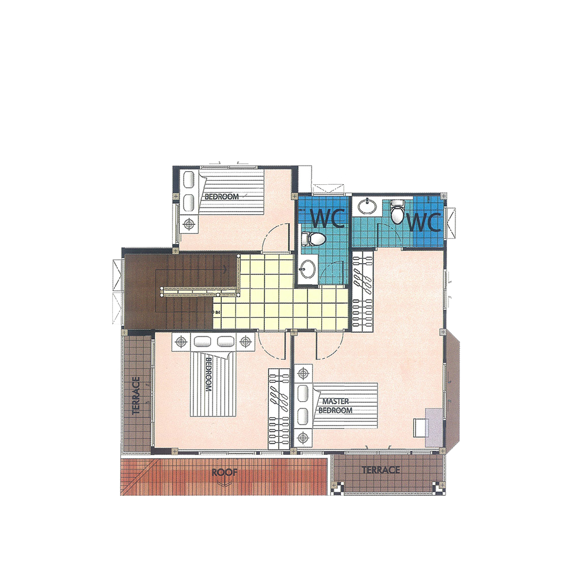 2nd Floor Plan ( Type S3 )