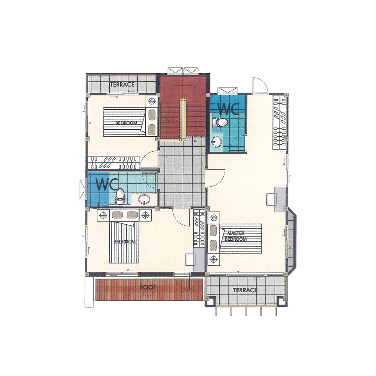 2nd Floor Plan ( Type M2 )